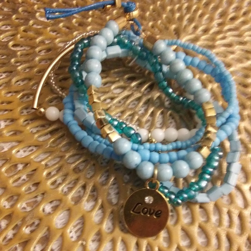 Blue Love Bracelets